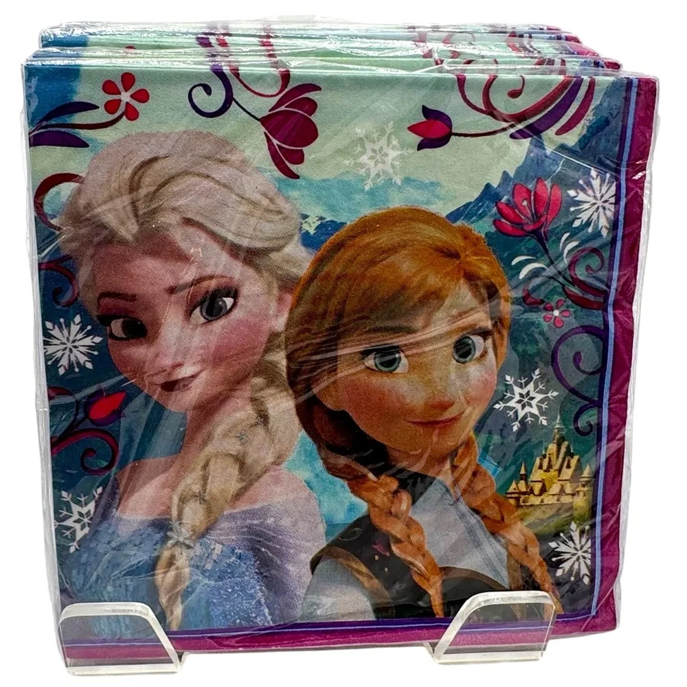 5 Packs of 8 Frozen Themed Luncheon Party Napkins = 40 total count of napkins